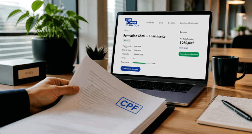 formation chatgpt cpf ordinateur dossier cpf