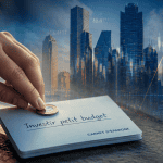 investir en bourse petit budget main pièce carnet