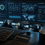 iot platform dashboards salle de contrôle