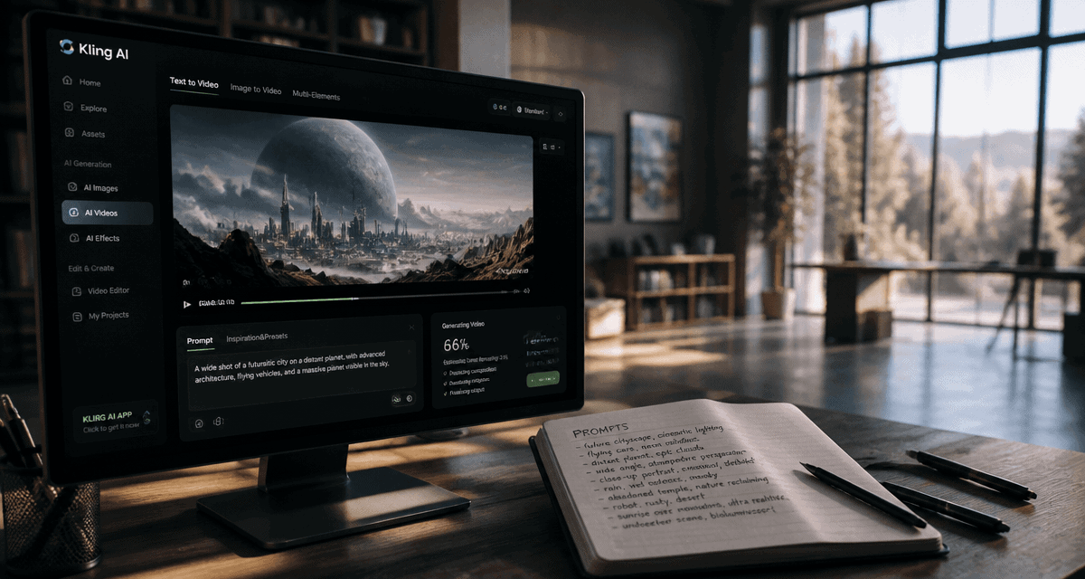 kling ai avis interface vidéo