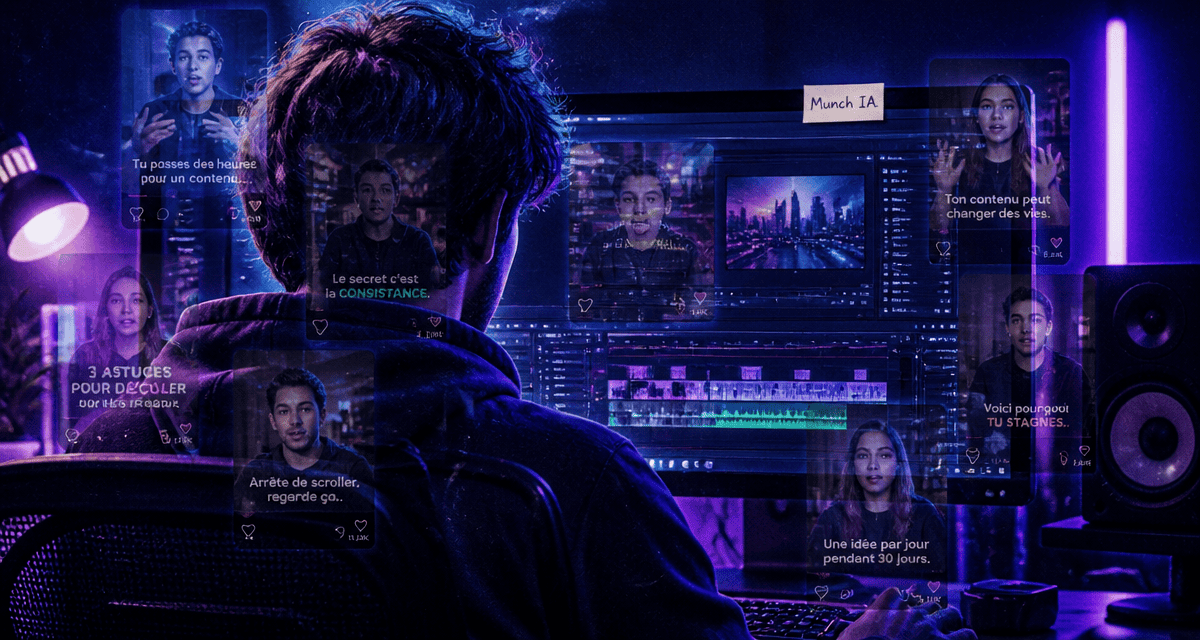 munch ia créateur montage vidéo réseaux sociaux