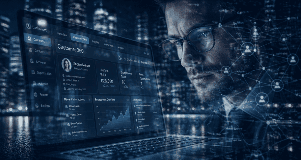 salesforce c est quoi interface crm laptop