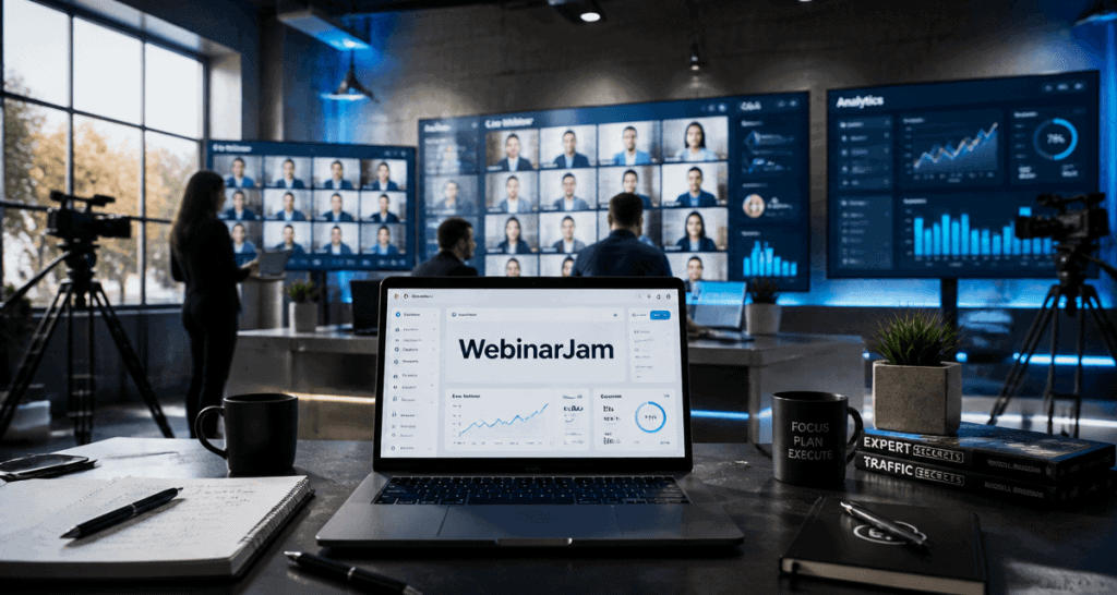 webinarjam webinaire équipe présentateurs