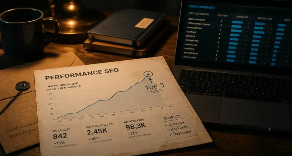 Analyse positionnement referencement SERP