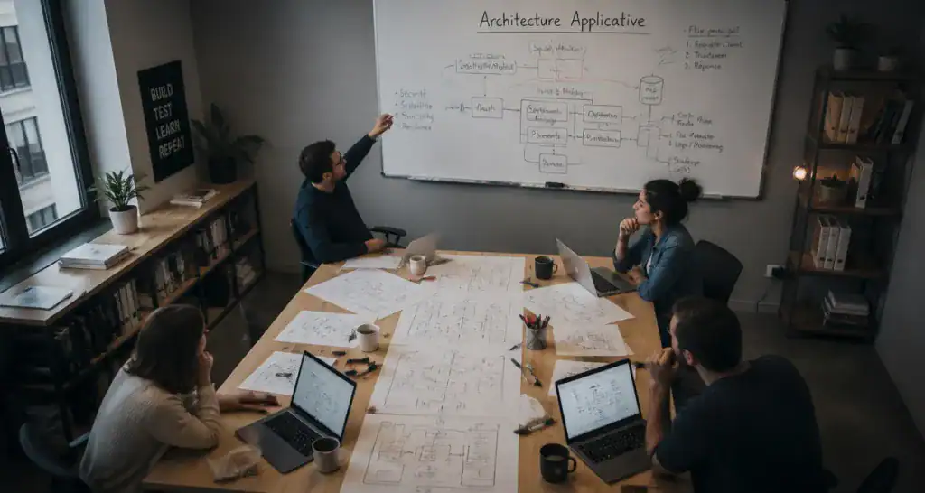 architecture applicative salle réunion schémas
