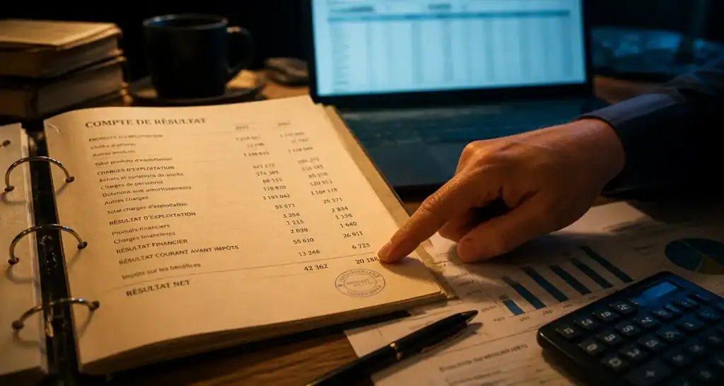Calcul du resultat net : dossier comptable et calcul