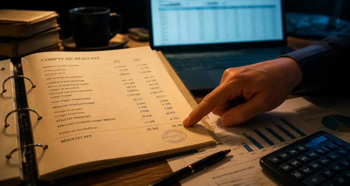 Calcul du resultat net : dossier comptable et calcul