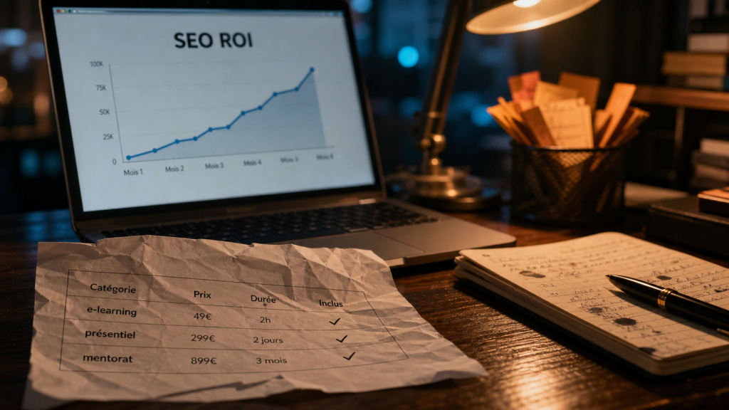 Formation SEO prix : budget et ROI pour rentabiliser
