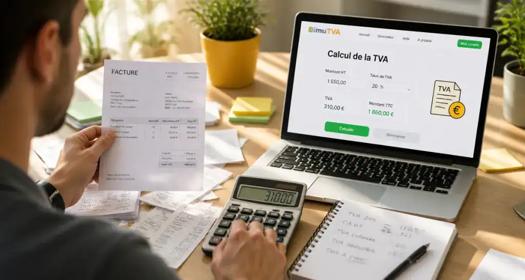 formule pour calculer tva calculatrice facture