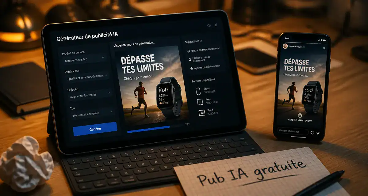 IA générateur de publicité gratuit : outils pour créer des visuels pro sans budget