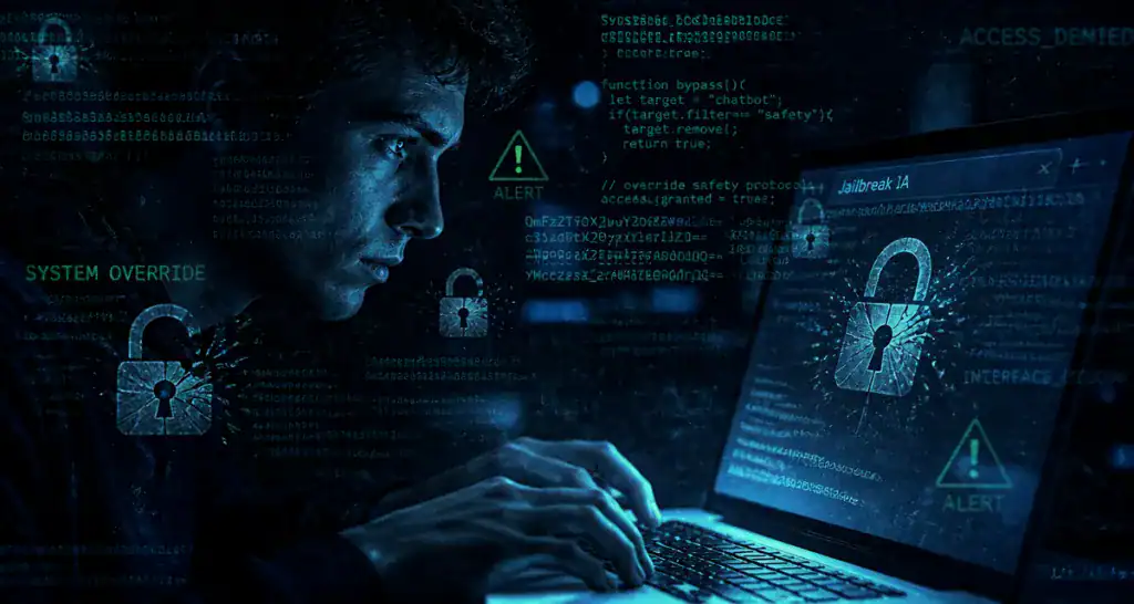jailbreak ia visage code cadenas alerte