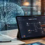 make vs zapier interface automatisation sur tablette