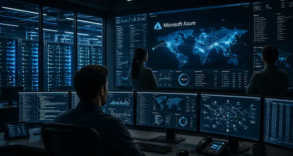 microsoft azure c'est quoi salle contrôle supervision cloud