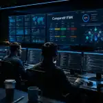 Équipe IT devant dashboards outil ITSM