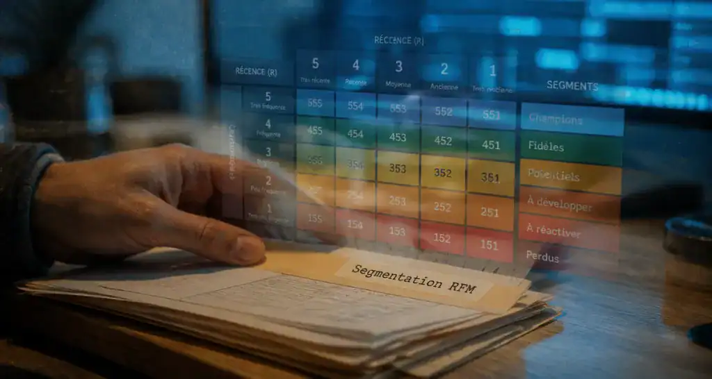 rfm segmentation dossier client et matrice colorée