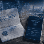 swift paiement passeport smartphone gratte-ciel
