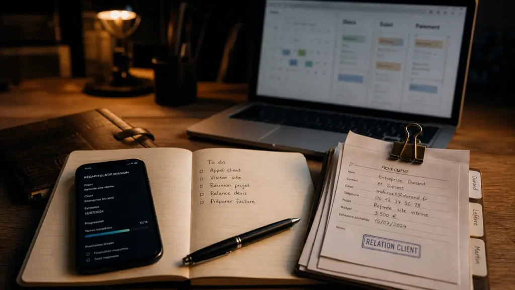 Gestion de la relation client pour indépendants : cadrer, suivre et fidéliser sans s’éparpiller