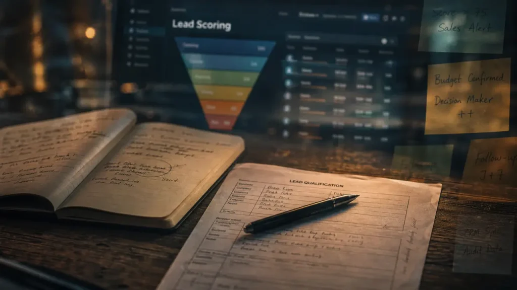Lead generation definition : carnet et leads à qualifier