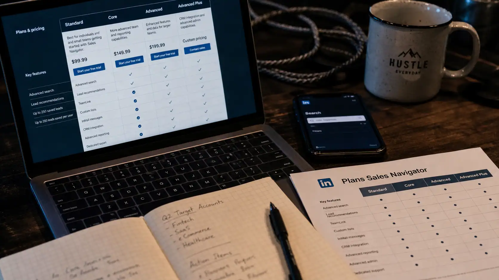 LinkedIn Sales Navigator prix : comparer les formules