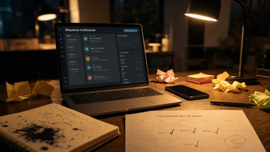 Logiciel engagement des ventes : séquences multicanales reliées au CRM