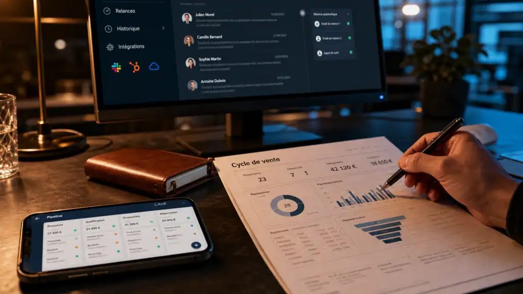 Meilleurs CRM : Salesforce, HubSpot ou Pipedrive selon maturité commerciale