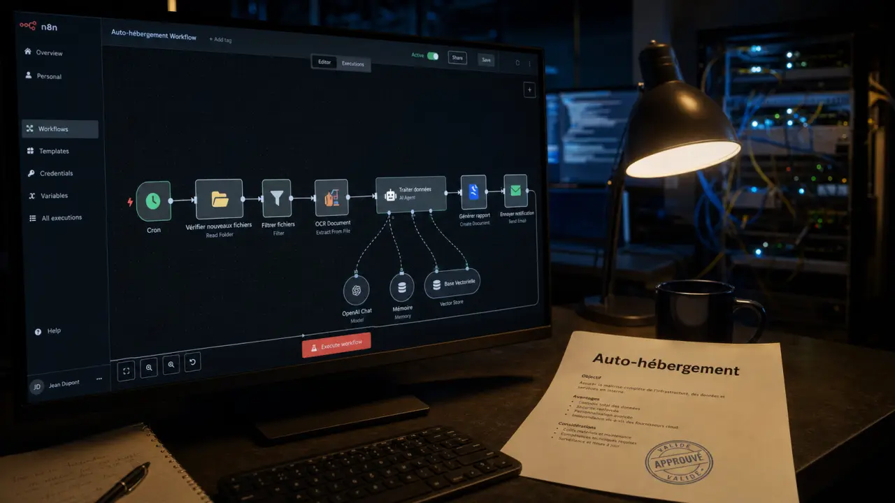 n8n c est quoi : workflow et auto-hébergement
