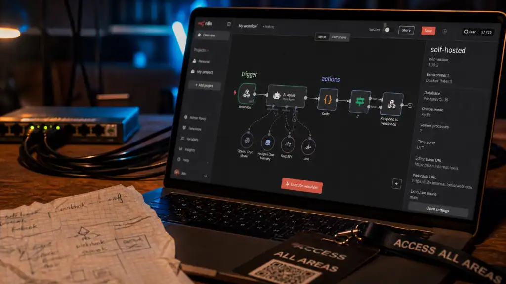 n8n c est quoi : workflows nœuds et auto-hébergement self-hosted