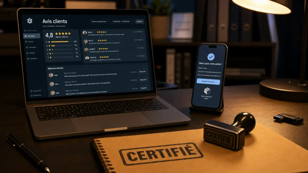 Plateforme avis client : certification et avis Google
