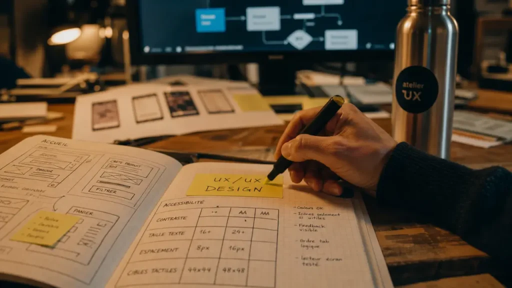 UX design : wireframes et accessibilité