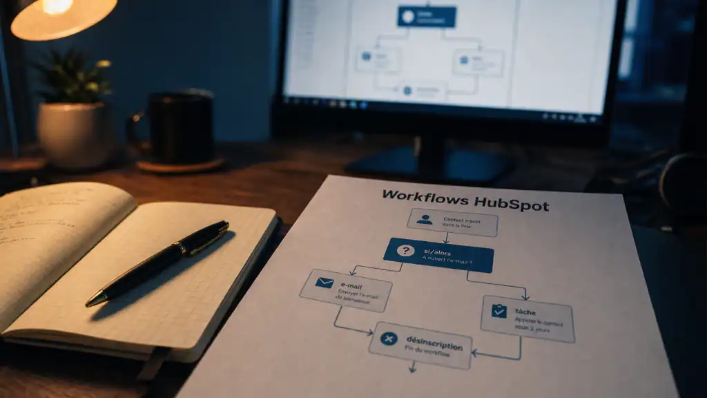 Workflows hubspot : schéma et automatisation marketing, ventes et service