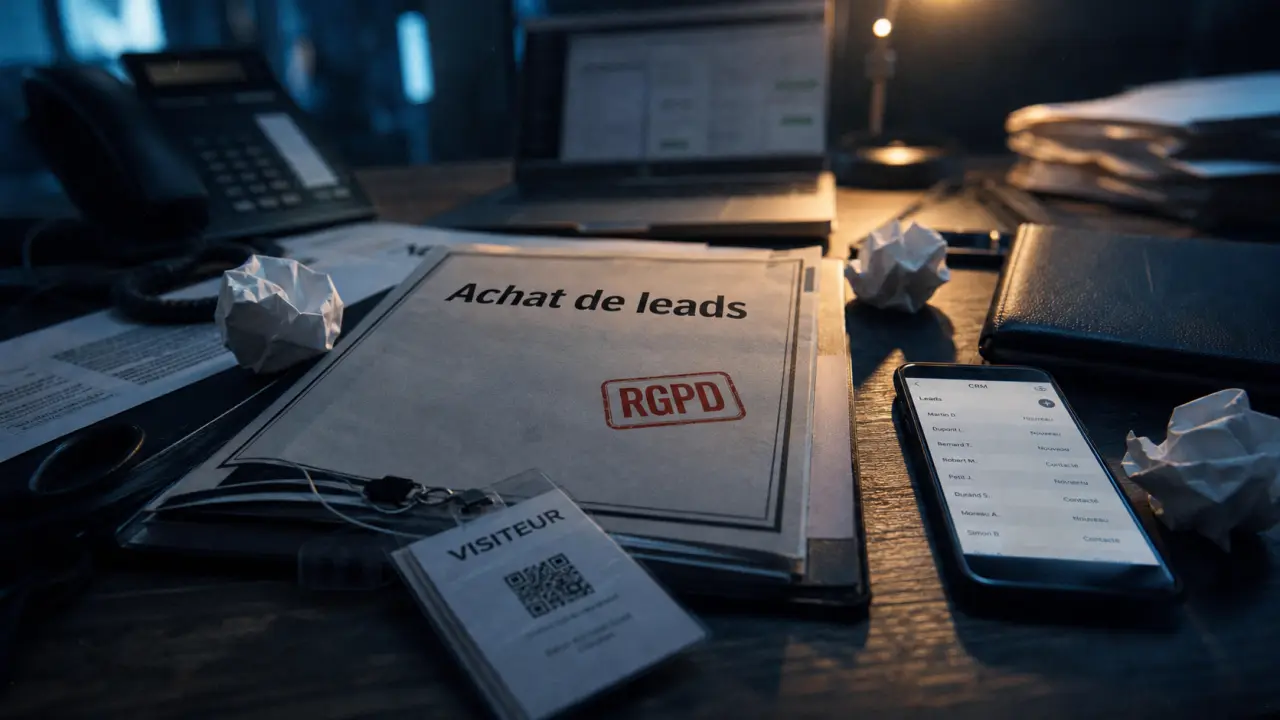 Achat de leads RGPD, risque financier et CRM