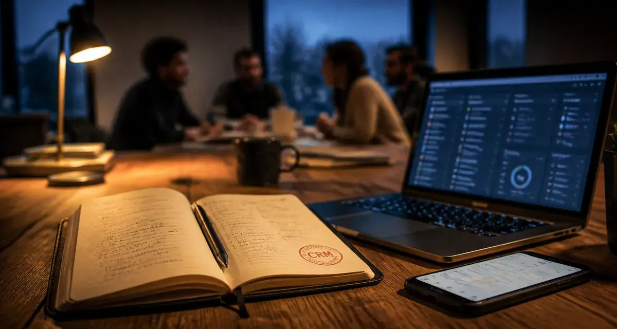 Quel crm pour pme salesforge compact : carnet, laptop CRM et agenda