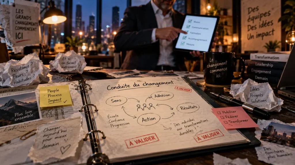 Le change management rend l’adoption mesurable, du projet au travail quotidien