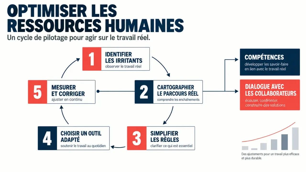 Optimisation des ressources humaines : cycle de pilotage des processus RH