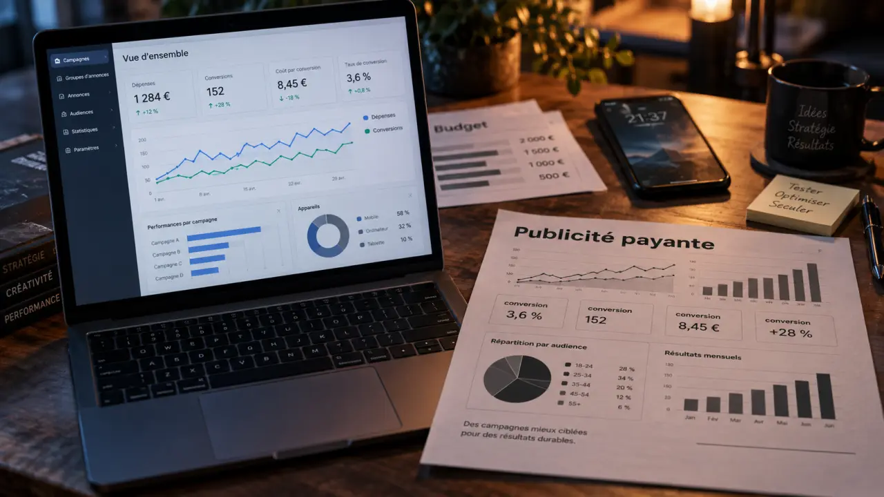 Publicité payante pour visibilité et conversion